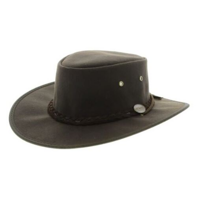 Load image into Gallery viewer, BARMAH DROVER OILSKIN HAT [SZ:SMALL]
