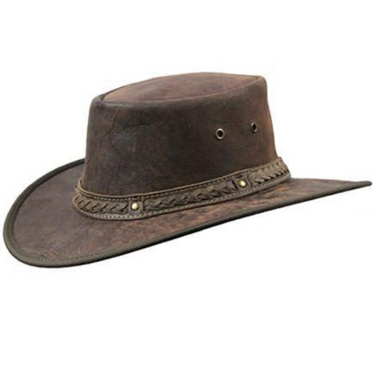 BARMAH SQUASHY CRACKLE KANGAROO HAT [CLR:VINTAGE SZ:MEDIUM]