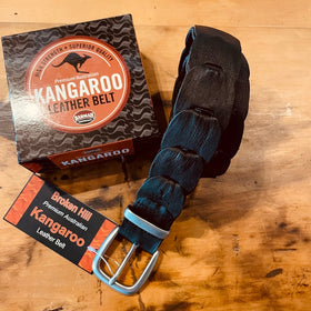 BARMAH KANGAROO LEATHER BELT [SZ:40]