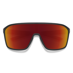 SMITHS OPTICS BOOMTOWN MATTE BLACK CHROMAPOP RED MIRROR