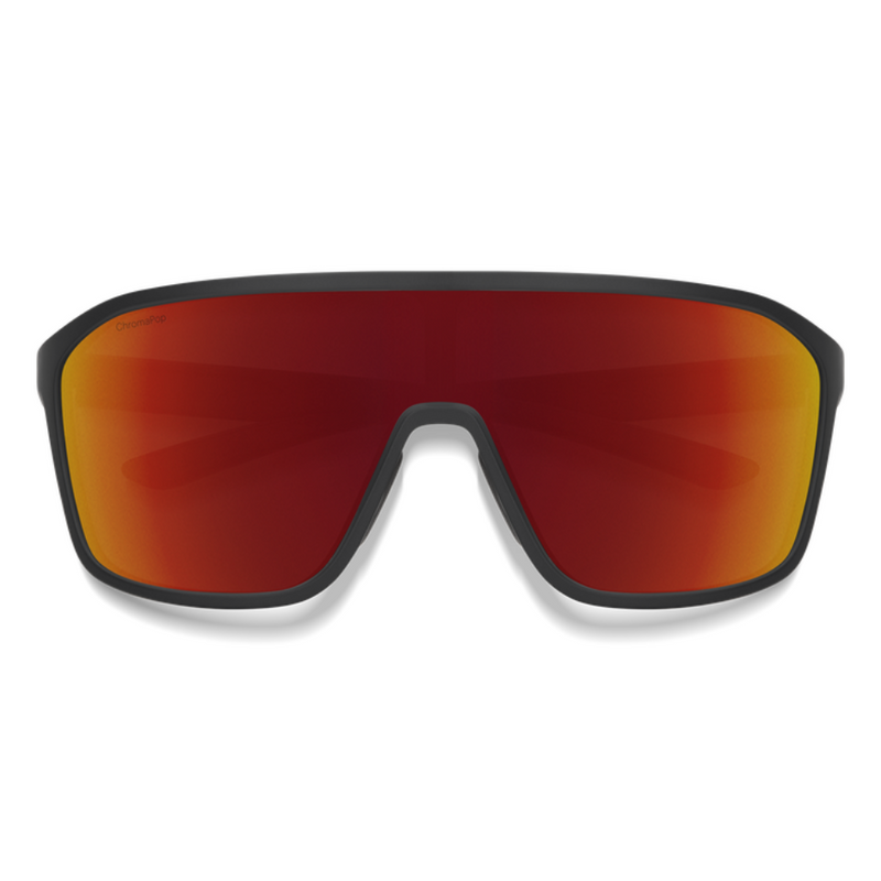 Load image into Gallery viewer, SMITHS OPTICS BOOMTOWN MATTE BLACK CHROMAPOP RED MIRROR
