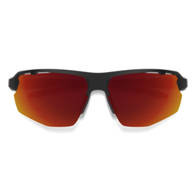 SMITHS OPTICS RESOLVE MATTE BLACK CHROMAPOP RED MIRROR