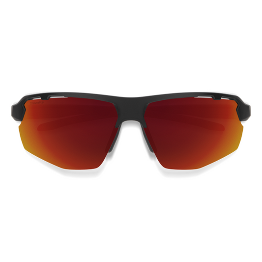 SMITHS OPTICS RESOLVE MATTE BLACK CHROMAPOP RED MIRROR