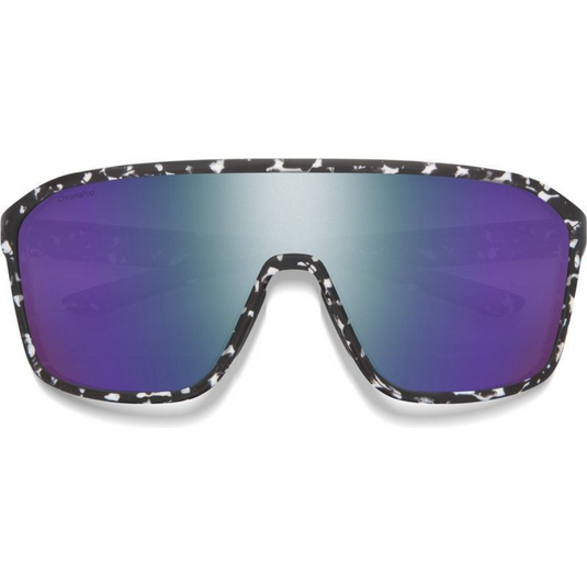 SMITHS OPTICS BOOMTOWN MATTE BLACK MARBLE CHROMAPOP VIOLET MIRROR