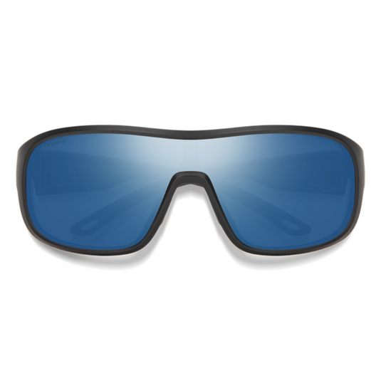 SMITHS OPTICS SPINNER MATTE BLACK CHROMAPOP POLARIZED BLUE MIRROR