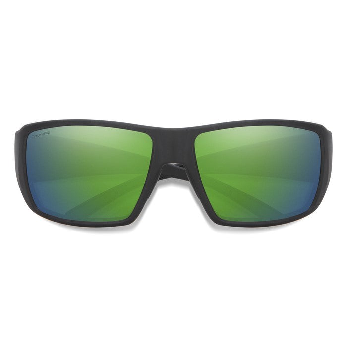 Load image into Gallery viewer, SMITHS OPTICS GUIDE'S CHOICE MATTE BLACK CHROMAPOP GLASS POLARIZED GREEN MIRROR 
