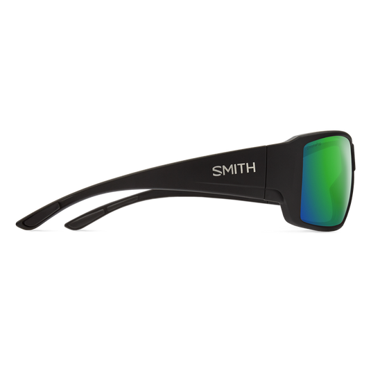 SMITHS OPTICS GUIDE'S CHOICE MATTE BLACK CHROMAPOP GLASS POLARIZED GREEN MIRROR 