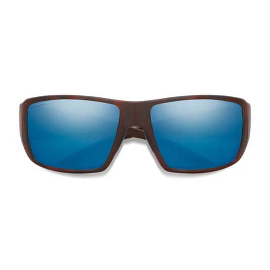 SMITHS OPTICS GUIDES CHOICE MATTE TORTOISE CHROMAPOP GLASS POLARIZED BLUE MIRROR