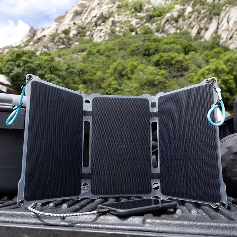 Load image into Gallery viewer, PALEBLUE FOLDABLE SOLAR TRI-PANEL
