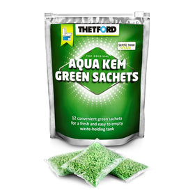 THETFORD AQUA KEM SACHETS GREEN 12 PACK