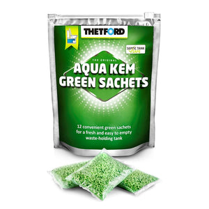 THETFORD AQUA KEM SACHETS GREEN 12 PACK