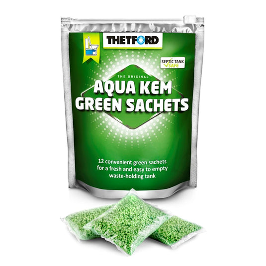 THETFORD AQUA KEM SACHETS GREEN 12 PACK