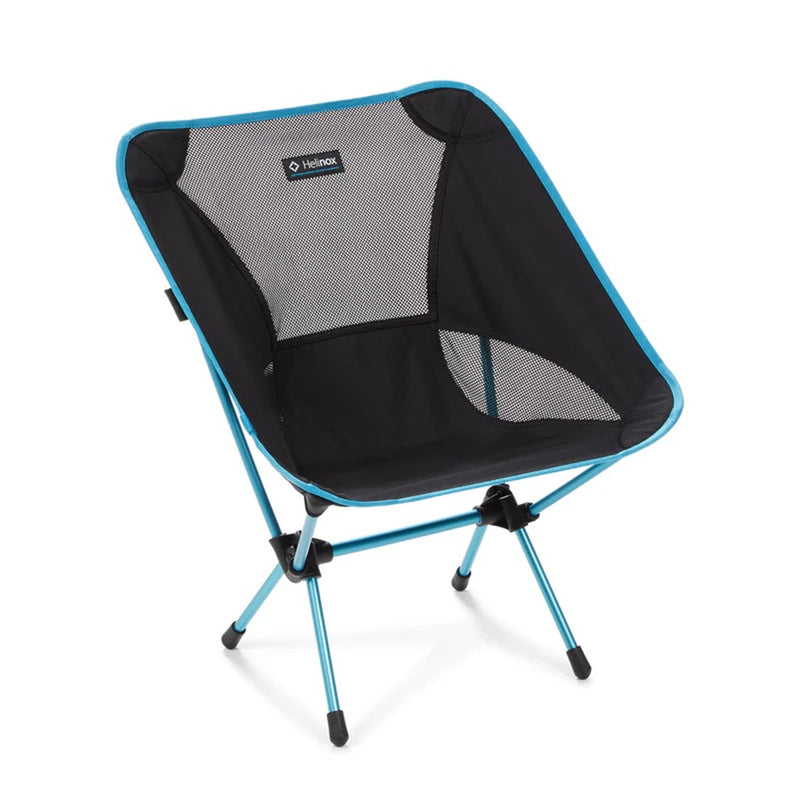 Load image into Gallery viewer, HELINOX CHAIR ONE BLACK WITH BLUE FRAME
