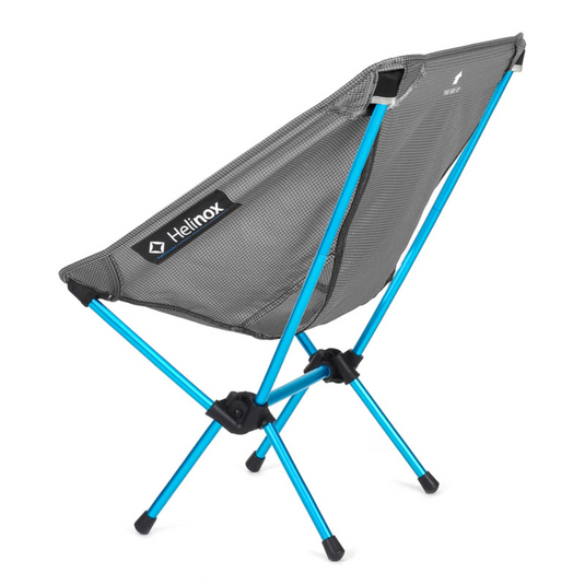 HELINOX CHAIR ZERO L BLACK WITH CYAN BLUE FRAME