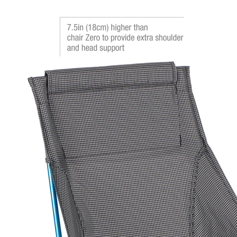 Load image into Gallery viewer, HELINOX CHAIR ZERO HIGHBACK BLACK WITH CYAN BLUE FRAME
