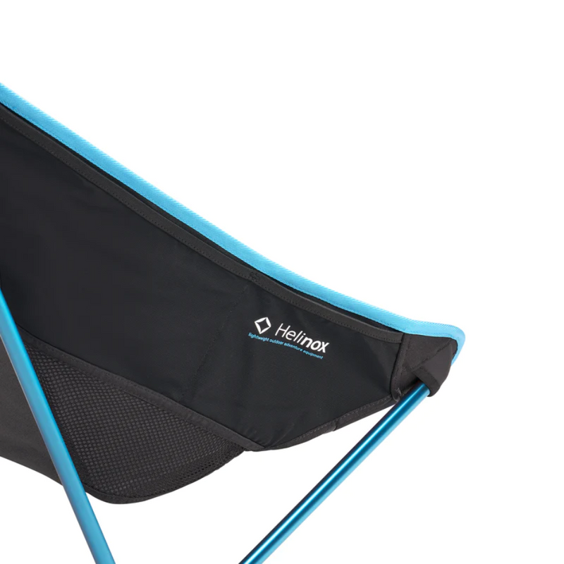 Load image into Gallery viewer, HELINOX CHAIR TWO BLACK WITH CYAN BLUE FRAME
