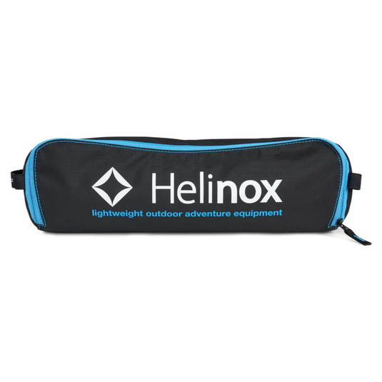 HELINOX CHAIR TWO BLACK WITH CYAN BLUE FRAME