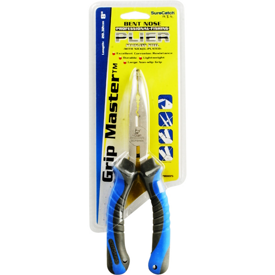 SURECATCH PLIERS 8" BENT NOSE 
