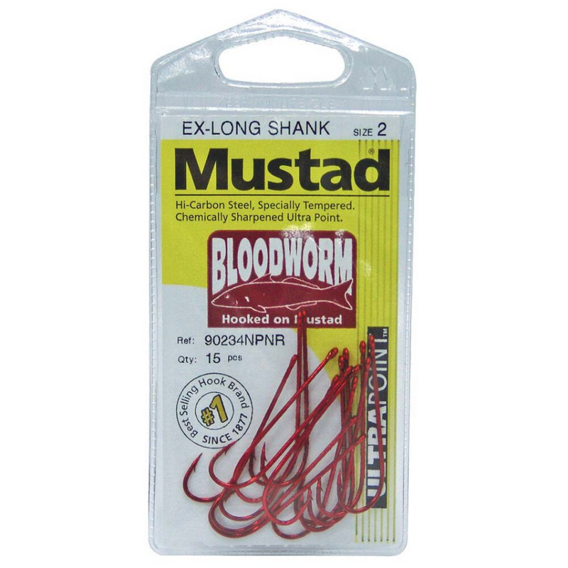 Load image into Gallery viewer, MUSTAD BLOODWORM PREPACK 90234NPNR [SZ:#1/0]
