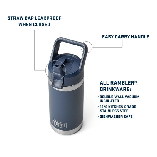 YETI RAMBLER JR 12oz 354ML KIDS BOTTLE [CLR:NAVY]