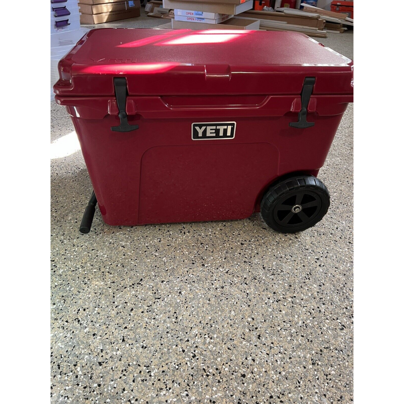 Load image into Gallery viewer, YETI TUNDRA HAUL WHEELED HARD COOLER [CLR:HARVEST RED]

