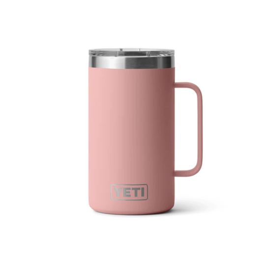YETI RAMBLER 24oz 710ML MUG WITH MAGSLIDER LID [CLR:SANDSTONE PINK]