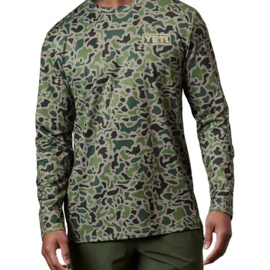 YETI DUCK CAMO LS SUNSHIRT [CLR:GREEN SZ:2X-LARGE]