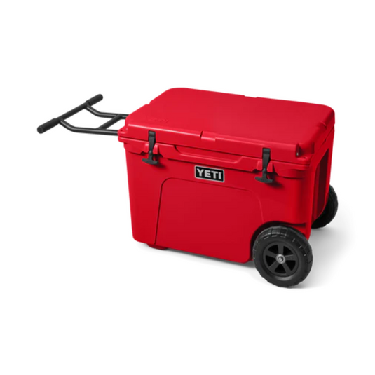 YETI TUNDRA HAUL WHEELED HARD COOLER [CLR:RESCUE RED]