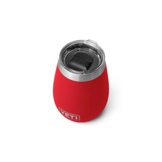 YETI RAMBLER 10oz 296ml WINE TUMBLER WITH MAGSLIDER LID [CLR:RESCUE RED]