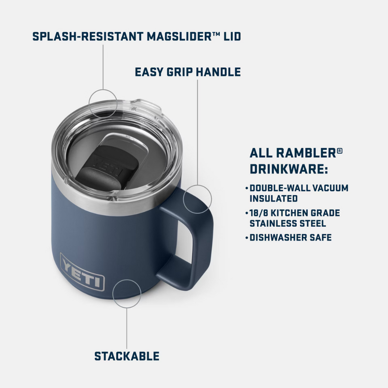 Load image into Gallery viewer, YETI RAMBLER 10oz 296ml MUG WITH MAGSLIDER LID [CLR:RESCUE RED]

