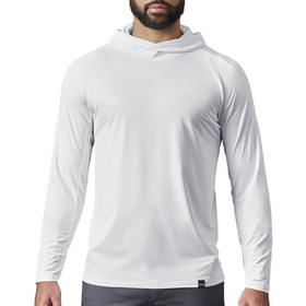 YETI HOODED ULTRA LIGHTWEIGHT SUNSHIRT [CLR:WHITE SZ:SMALL]