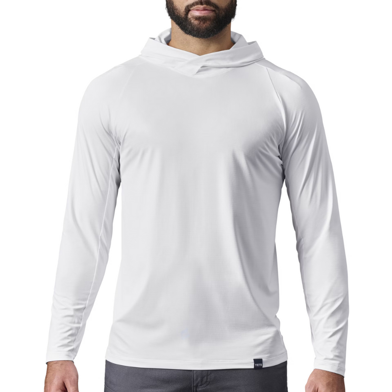 Load image into Gallery viewer, YETI HOODED ULTRA LIGHTWEIGHT SUNSHIRT [CLR:WHITE SZ:SMALL]
