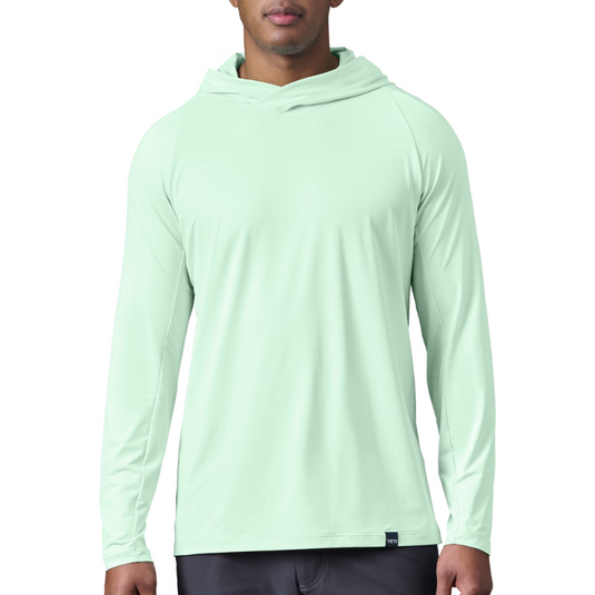 YETI HOODED ULTRA LIGHTWEIGHT SUNSHIRT [CLR:ICE BLUE SZ:SMALL]