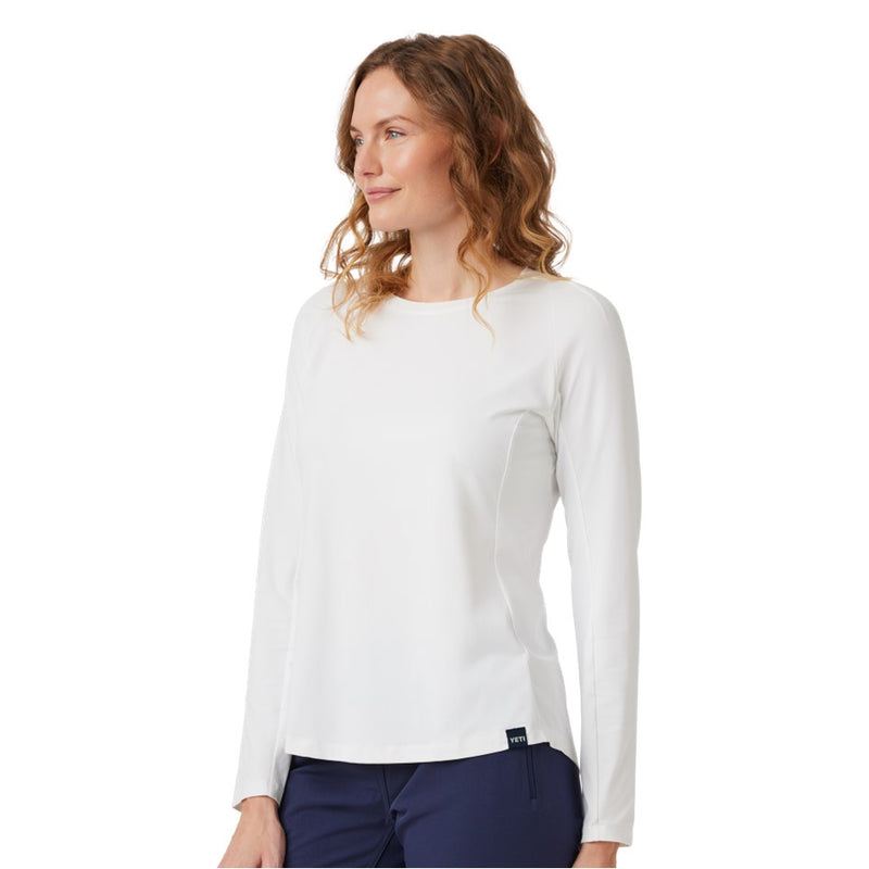 Load image into Gallery viewer, YETI CREW NECK SUNSHIRT WOMENS [CLR:WHITE SZ:LARGE]
