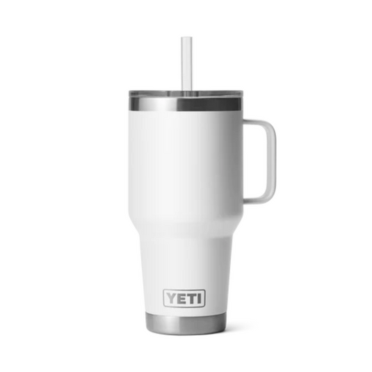 YETI RAMBLER 35oz 1035ML MUG WITH STRAW LID [CLR:WHITE]