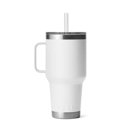 YETI RAMBLER 35oz 1035ML MUG WITH STRAW LID [CLR:WHITE]