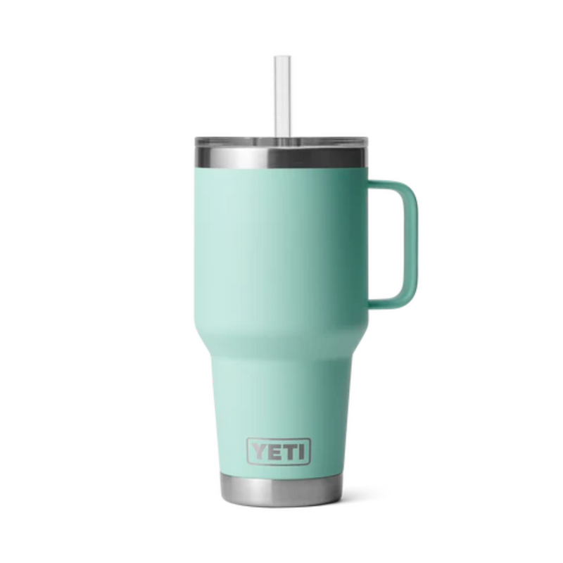 Load image into Gallery viewer, YETI RAMBLER 35oz 1035ML MUG WITH STRAW LID [CLR:SEAFOAM]
