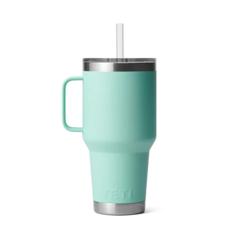 Load image into Gallery viewer, YETI RAMBLER 35oz 1035ML MUG WITH STRAW LID [CLR:SEAFOAM]
