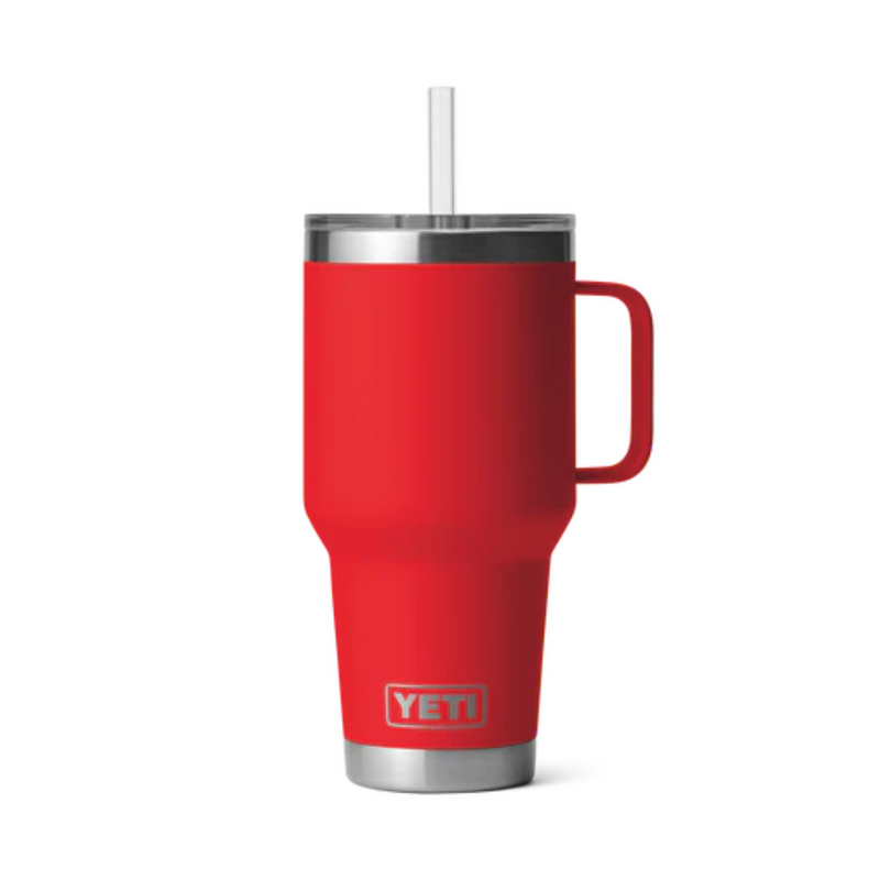Load image into Gallery viewer, YETI RAMBLER 35oz 1035ML MUG WITH STRAW LID [CLR:RESCUE RED]
