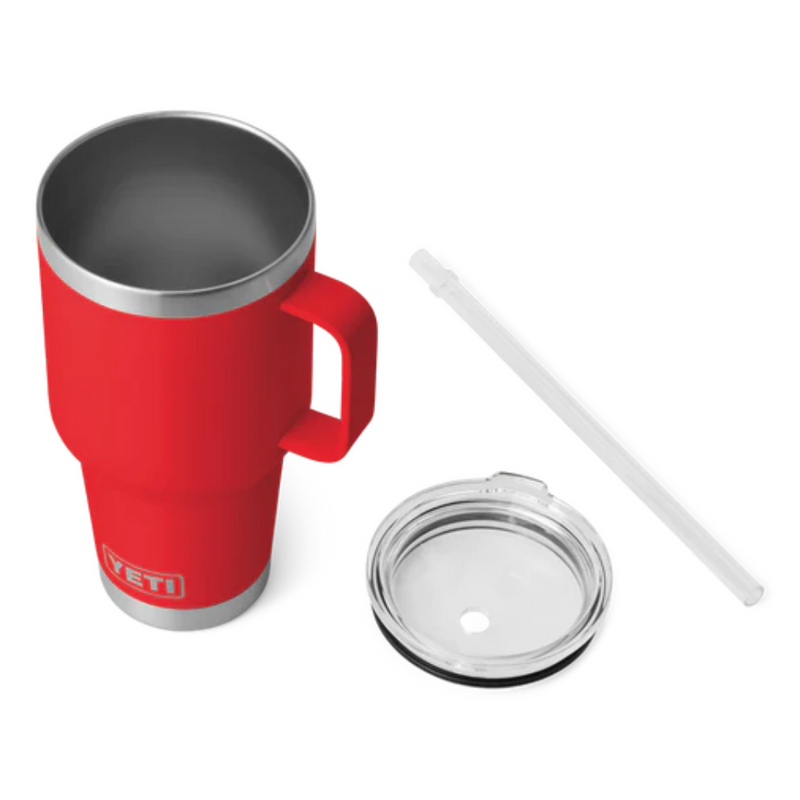 Load image into Gallery viewer, YETI RAMBLER 35oz 1035ML MUG WITH STRAW LID [CLR:RESCUE RED]
