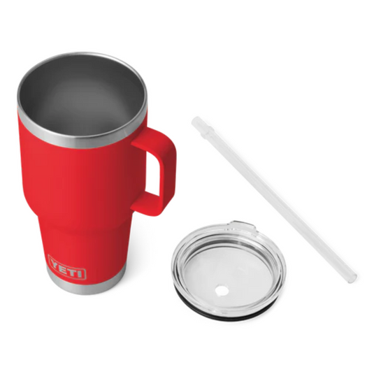 YETI RAMBLER 35oz 1035ML MUG WITH STRAW LID [CLR:RESCUE RED]