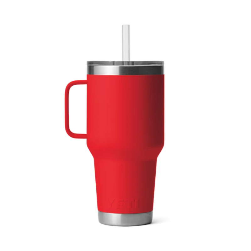 Load image into Gallery viewer, YETI RAMBLER 35oz 1035ML MUG WITH STRAW LID [CLR:RESCUE RED]
