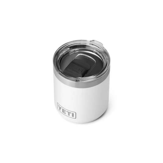 YETI RAMBLER 10oz 296ml LOWBALL STACKABLE WITH MAGSLIDER LID [CLR:WHITE]
