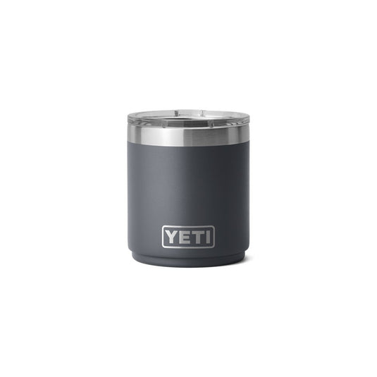 ZNLA YETI RAMBLER 10oz 296ml LOWBALL STACKABLE WITH MAGSLIDER LID [CLR:CHARCOAL]