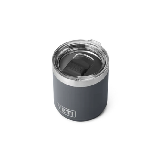 ZNLA YETI RAMBLER 10oz 296ml LOWBALL STACKABLE WITH MAGSLIDER LID [CLR:CHARCOAL]