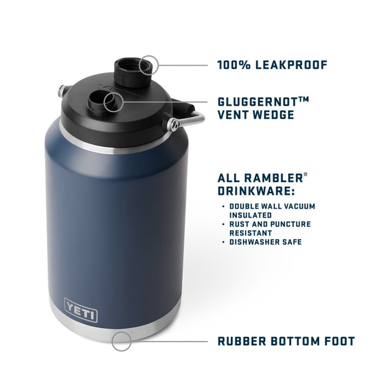 Load image into Gallery viewer, YETI RAMBLER ONE GALLON (3.8L) JUG 2.0 [CLR:NAVY]

