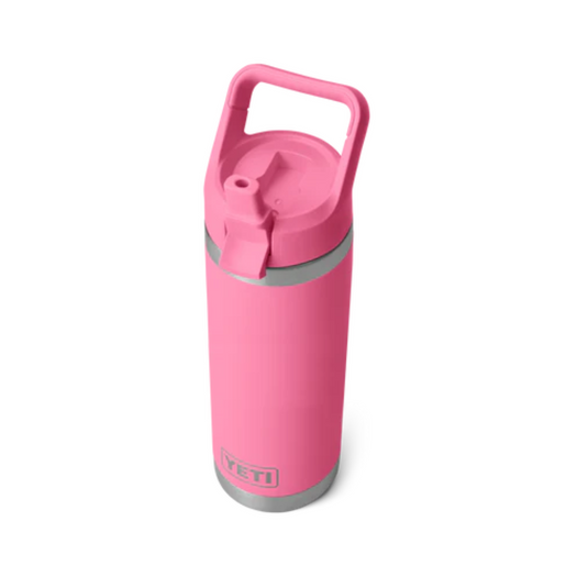 YETI RAMBLER BOTTLE 18oz 532ml WITH STRAW CAP [CLR:HARBOUR PINK]