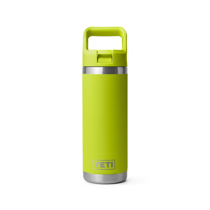Load image into Gallery viewer, YETI RAMBLER BOTTLE 18oz 532ml WITH STRAW CAP [CLR:CHARTREUSE]

