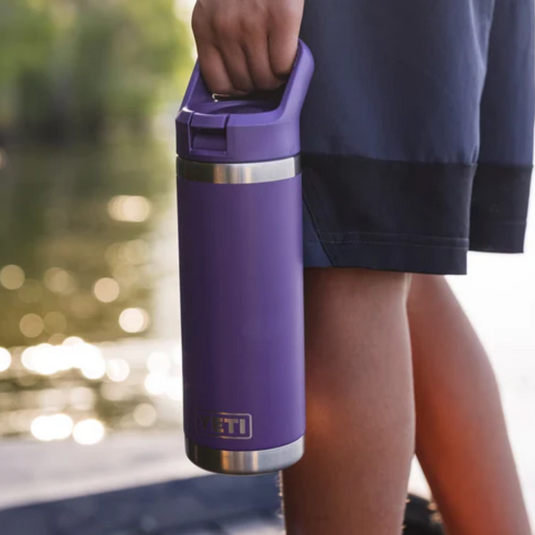 YETI RAMBLER BOTTLE 18oz 532ml WITH STRAW CAP [CLR:PEAK PURPLE]