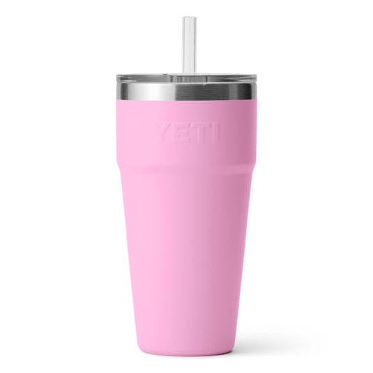 RAMBLER 26oz 769ml STRAW STACKABLE CUP POWER PINK